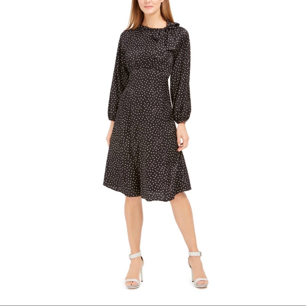 Calvin Klein black and white dress